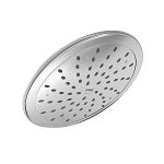 Moen® 6345 Rainshower Shower Head With Brass Swivel Ball Assembly, 2 gpm Flow Rate, 1 Spray, Wall Mount, 8 in Head, Import