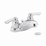Moen® 64925 Chateau® Centerset Bathroom Faucet, Polished Chrome, 2 Handles, 50/50 Pop-Up Drain, 1.5 gpm Flow Rate