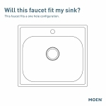 Moen® 7565SRS Align™ Pull-Down Kitchen Faucet, 1.5 gpm Flow Rate, Spot Resist® Stainless Steel, 1 Handles, 1/3 Faucet Holes, Function: Traditional, Import