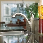 Moen® 7545C Kitchen Faucet, Camerist®, 1.5 gpm Flow Rate, 120 deg Spout, Polished Chrome, 1 Handle, 1/3 Faucet Holes, Domestic