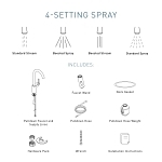 Moen® 7565SRS Align™ Pull-Down Kitchen Faucet, 1.5 gpm Flow Rate, Spot Resist® Stainless Steel, 1 Handles, 1/3 Faucet Holes, Function: Traditional, Import