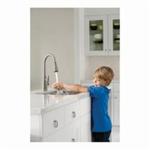 Moen® 7594EORB 7594EW Arbor® Pull-Down Kitchen Faucet, 1.5 gpm Flow Rate, Oil Rubbed Bronze, 1 Handles, 1/3 Faucet Holes, Function: Traditional, Domestic