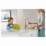 Moen® 7594EORB 7594EW Arbor® Pull-Down Kitchen Faucet, 1.5 gpm Flow Rate, Oil Rubbed Bronze, 1 Handles, 1/3 Faucet Holes, Function: Traditional, Domestic
