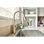 Moen® 7594SRS Arbor® Kitchen Faucet, 1.5 gpm Flow Rate, Spot Resist® Stainless Steel, 1 Handles, 1/3 Faucet Holes, Function: Traditional, Import