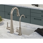 Moen® 7664SRS Sleek™ Pulldown Prep/Bar Faucet, 1.5 gpm Flow Rate, Spot Resist® Stainless Steel, 1 Handle, 1 or 3 Faucet Holes, Function: Traditional, Import