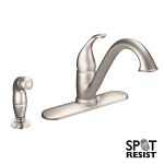 Moen® 7840SRS Kitchen Faucet, Camerist®, 1.5 gpm Flow Rate, Low-Arc Spout, Spot Resist® Stainless Steel, 1 Handle, Domestic