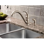 Moen® 7840SRS Kitchen Faucet, Camerist®, 1.5 gpm Flow Rate, Low-Arc Spout, Spot Resist® Stainless Steel, 1 Handle, Domestic