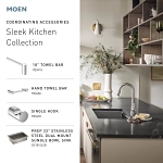 Moen® 7864ORB Sleek™ Kitchen Faucet, 1.5 gpm Flow Rate, Oil Rubbed Bronze, 1 Handle, Domestic