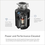 Moen® GXP50C GX PRO Garbage Disposal, 1-1/2 in Drain, 1/2 hp, 115 VAC, 2600 rpm Grinding, Import