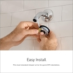 Moen® S6365EPBG S6365EP Voss™ Multifunction Shower Head, 2 Transitioning to 1.75 gpm Flow Rate, 1 Sprays, 6 in Dia Head, Domestic