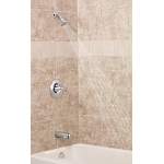 Moen® T62133EP Tub and Shower Trim, 1.75 gpm Shower, Polished Chrome