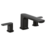 Moen® T935BL Roman Tub Faucet Trim, Rizon™, 10 in Center, Matte Black, 2 Handles, Domestic