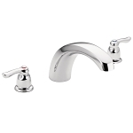 Moen® T990 T990 Chateau® Tub Faucet, 10 in Center, Chrome, 2 Handles, Function: Traditional, No, Domestic