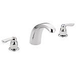 Moen® T994 T994 Chateau® Tub Faucet, 1.75 gpm Flow Rate, 10 in Center, Chrome, 2 Handles, Function: Traditional, No, Domestic