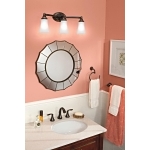 Moen® TV6420ORB Eva High Arc Bathroom Faucet, 1.2 gpm Flow Rate, 6 in H Spout, 8 to 16 in Center, Oil Rubbed Bronze, 2 Handles, Lift Rod Drain, Domestic