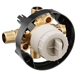 Moen® M-Pact™ M-Core™ U140CIS 4-Port Rough-In Valve, 1/2 in CC/IPS Inlet x 1/2 in CC/IPS Outlet, 200 psi Air/300 psi Water Pressure, Brass Body, Domestic