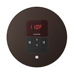 Mr. Steam MSITEMPORD-ORB iTempo® Steam Shower Control, Digital Display, Round Panel, Oil Rubbed Bronze, For Use With Model MS90E to MSSUPER3E Steam Generators and eSeries Generators, Domestic