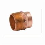 Streamline® A 07012 DWV Male Adapter, 1-1/4 in, Solder x MNPT, Copper, Domestic