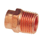 NIBCO® 9031150 604R Adapter, 3/4 x 1 in Nominal, Solder x MNPT End Style, Copper, Domestic