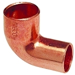 NIBCO® 9059300CB 6072-CB Close Rough Elbow, 1-1/2 in Nominal, FTG x Solder End Style, Copper, Domestic