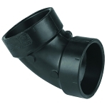 NIBCO® I440350 5860 DWV Elbow, 2 in Nominal, Hub End Style, ABS, Domestic