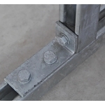 nVent CADDY L180000EG Corner Angle Bracket, 3 Holes, 3-1/2 in L x 2-1/2 in W x 1/4 in THK, Steel