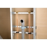 nVent ERICO nVent CADDY TSGB1624 Telescoping Screw Gun Box Bracket, 1-1/2 in, 2-1/2 in, 2-1/8 in Box, 15-3/4 to 25 in Stud Spacing, Stud Mount, Steel, Pre-Galvanized