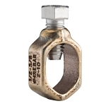 nVent ERICO CP58 Ground Rod Clamp, 1/2 to 5/8 in Rod, 10 AWG Solid to 2 AWG Stranded, 6 sq-mm Solid to 25 sq-mm Stranded Conductor, Silicon Bronze