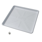 Oatey® 34067 Pan With Ribs, 28 x 30 in, For Use With Washing Machine, Polystyrene, White