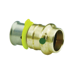 PureFlow® Press 99680 Pipe Adapter, 1-1/2 in Nominal, Press End Style, Bronze, Import