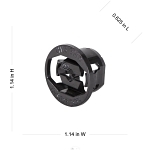 RACO® 4714 Non-Metallic Sheathed Cable Connector, 1/2 in Trade, Thermoplastic