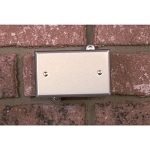 Bell Raco Blank Weatherproof Device Cover, 4-17/32 in L x 2-25/32 in W, Gray