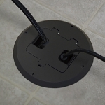 DUPL RECESS RECPT FLR BO X BLK