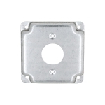 RACO® 801C Square Exposed Work Cover, 4.19 in L 4.19 in W 1/2 in D, Receptacle Cover, Steel