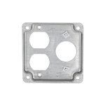 RACO® 806C Square Exposed Work Cover, 4.19 in L x 4.19 in W x 1/2 in D, Steel