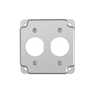 RACO® 807C Square Exposed Work Cover, 4.19 in L x 4.19 in W x 1/2 in D, Steel