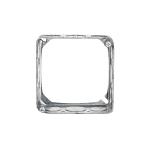RACO® 8203 Square Extension Ring, 1 Gang, 1.56 in L x 4 in W x 1-1/2 in D, Steel