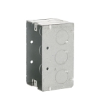RACO® 8670 Handy Box, Steel, 16.5 cu-in, 1 Outlet, 6 Knockouts