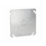 RACO® 8753 Flat Raised Square Box Cover, 4.063 in L x 4.063 in W, Steel