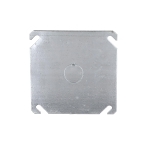 RACO® 8753 Flat Raised Square Box Cover, 4.063 in L x 4.063 in W, Steel