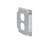 RACO® 902C Exposed Work Cover, 4-1/8 in L x 4-1/8 in W, Duplex Receptacle Cover, Steel