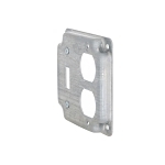 RACO® 906C Exposed Work Cover, 4-1/8 in L 4-1/8 in W, Duplex Receptacle/Toggle Switch Cover, Steel