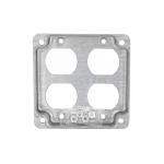 RACO® 907C Exposed Work Cover, 4-1/8 in L x 4-1/8 in W, Duplex Receptacle Cover, Steel