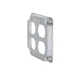RACO® 907C Exposed Work Cover, 4-1/8 in L x 4-1/8 in W, Duplex Receptacle Cover, Steel