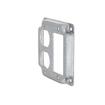 RACO® 915C Exposed Work Cover, 4-1/8 in L 4-1/8 in W, Duplex Receptacle/GFCI Receptacle Cover, Steel