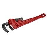 Reed 02160 Heavy Duty Straight Pipe Wrench, 1/4 to 2-1/2 in Pipe, 18 in OAL, Heel Jaw, Ductile Iron Handle