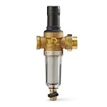 Resideo DialSet® FK06-102-DUT-LF Pressure Regulating Valve With Filter Combination, 1 in, Double Union NPT, 25 to 90 psi, 28.14 gpm, Brass Body