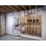 Rinnai® IP120S I-SERIES Plus™ Boiler, Liquid Propane/Natural Gas Fuel, 120000 Btu/hr Input, Direct Electronic Ignition