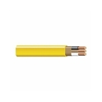Southwire® 63947622 Type NM-B Sheathed Cable With Ground Wire, 600 V AC, (3) 12 AWG Stranded Copper Conductor, 50 ft L, Yellow