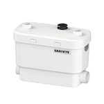 Saniflo® 008 Drain Pump, 18 gpm Flow Rate, 2 in Side, 1-1/2 in Top Inlet x 1 to 1-1/2 in Outlet, 120 V AC, 4.5 A, 1 ph